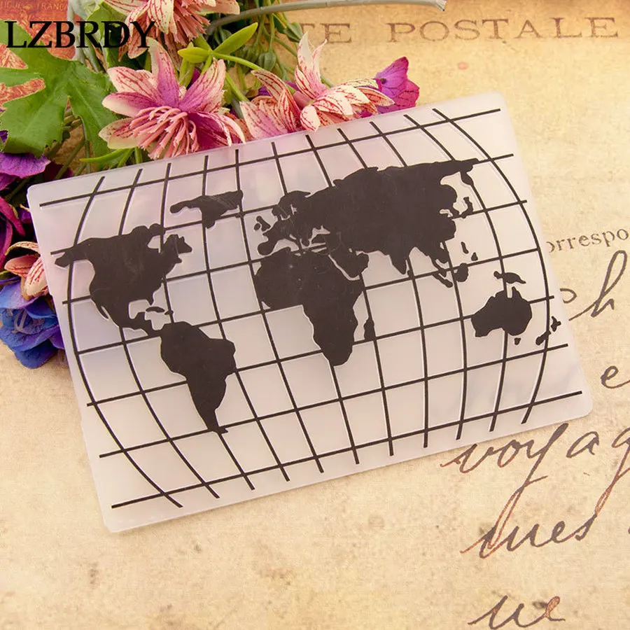 Новинка 2019 пластиковая Фотокарта с изображением глобуса для скрапбукинга
