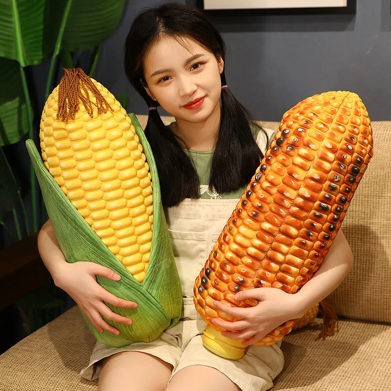 Игрушка плюшевая свежая кукуруза мягкая набивная кукла-кукуруза на гриле