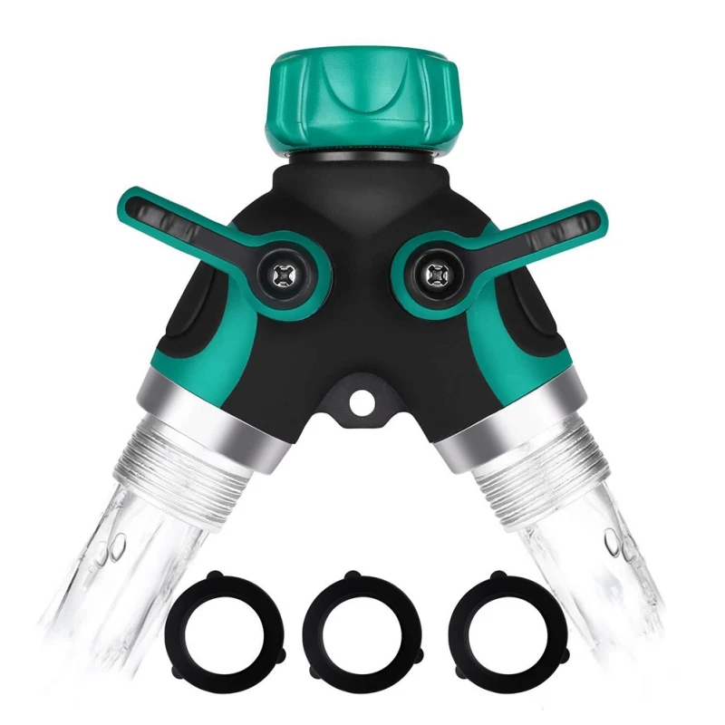 2 способа Y шланг сплиттер соединитель металлический открытый кран с удобной