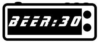 

It's Beer 30 Thirty Funny NOK Decal Vinyl Sticker |Cars Trucks Vans Walls Laptop|Black|5.5 x 2.5 in|NOK763