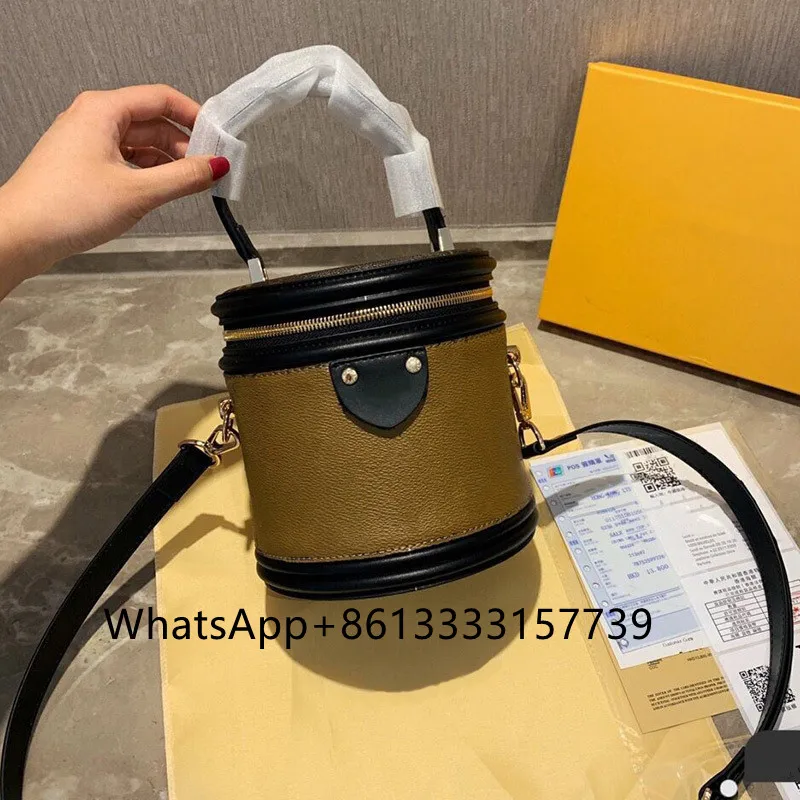 

Evening Bags Cylindrical Handbag Wallets shoulder bag Fashion Designer messenger detachable strap round cylinder mini zipper Cos