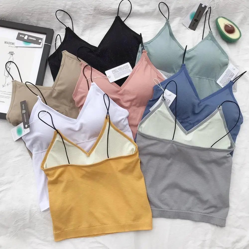 Women Camisole Camis Top Crop Thin Strap Vest Tanks Underwear Sexy Lingerie | Женская одежда