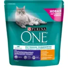 Набор сухой корм Purina ONE для домашних стерилизованных кошек и котов, с курицей, Пакет, 1,5 кг x 6 шт.
