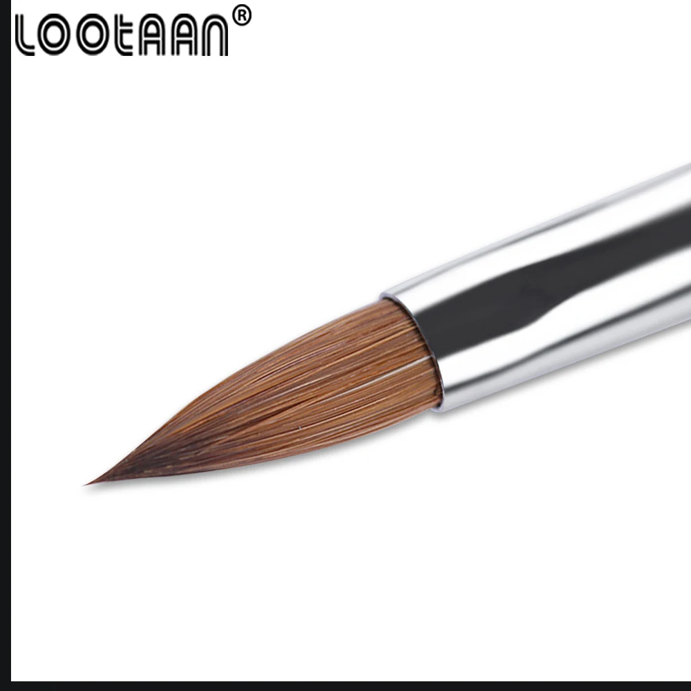 Lootaan 1 шт. колонковая ручка для рисования ногтей Цветочная акриловый рисунок