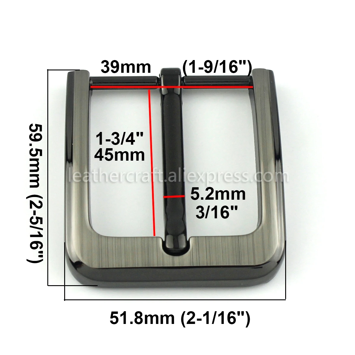 1 шт. 40 мм Модные мужские пряжки для ремня Металлические матовые одноштырьковые 37