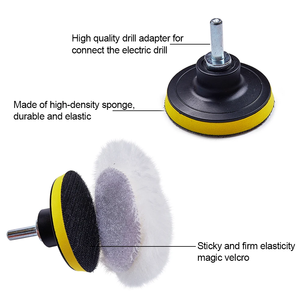 10 шт. Автомобильная полировальная подушка набор 3 &quotбуферная губка полировочные