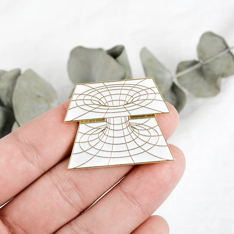 Эмалированные булавки для лацканов с полынью Значки пуговиц научная Женская