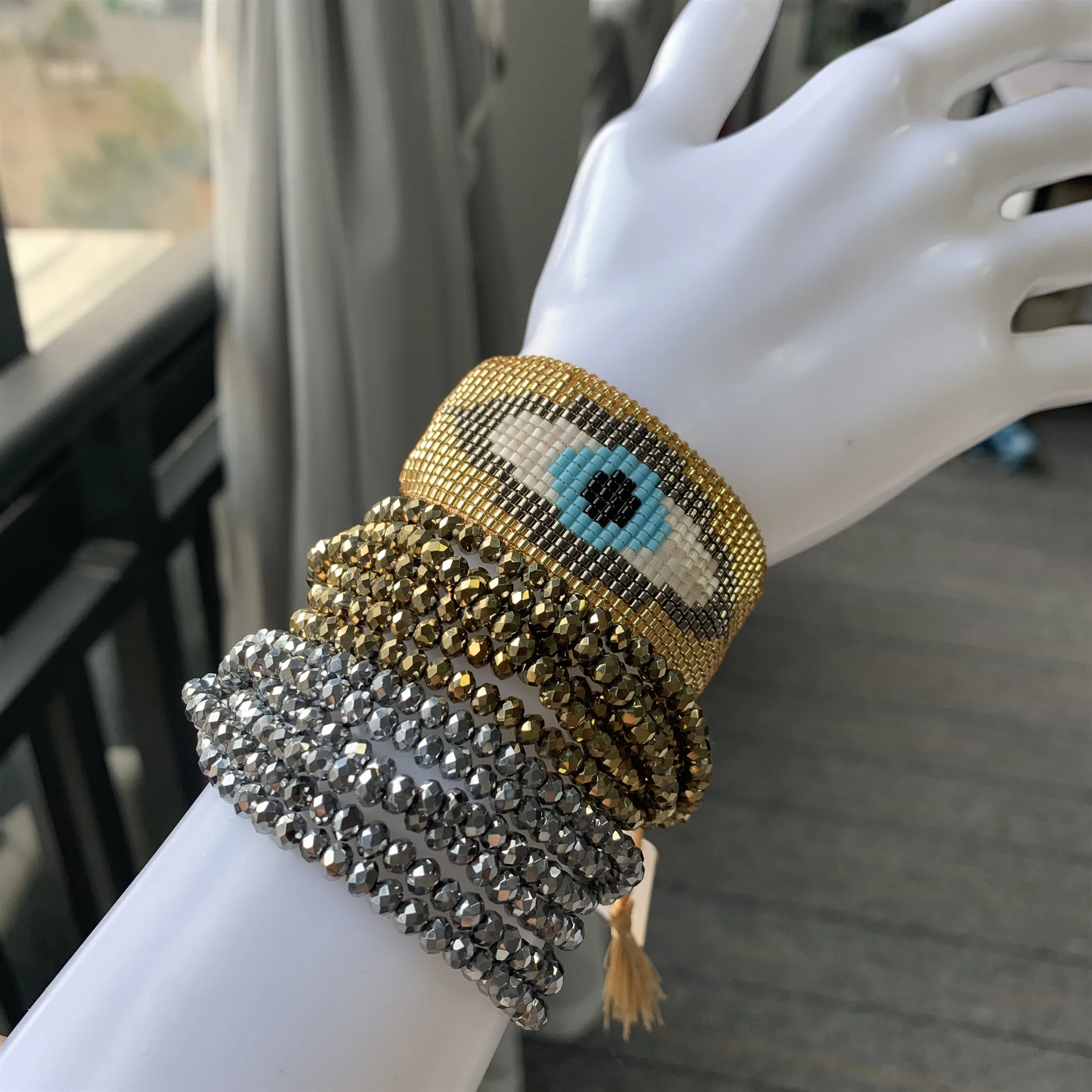Модные женские браслеты SHINUSBOHO2019 от сглаза Миюки мужские очаровательные