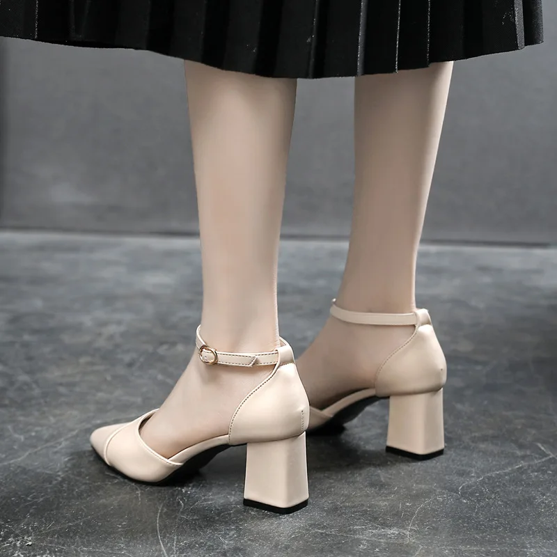 

2019 Fashion sandalswomen Elegant Women Pumps Genuine Leather High Heels Poinyed Toe Summer Beach Prom Party Shoes Woman