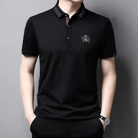 new fashion men polo shirt thin cool summer slim shirt streetwear polo shirt streetwear office clothes korean tops