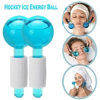 2pcslot large beauty ice hockey energy beauty crystal ball facial cooling ice globes water wave for face and eye massage