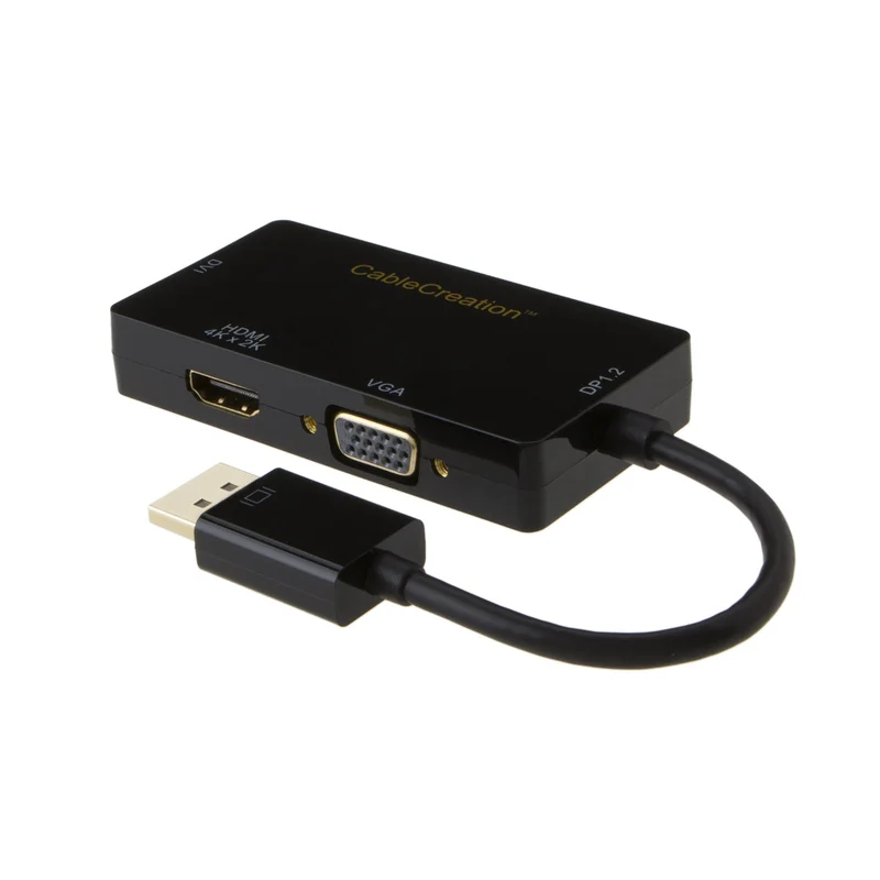 Переходник с порта дисплея на HDMI/DVI/VGA переходник DP 3-в-1 разрешение 4K/2K для HDMI