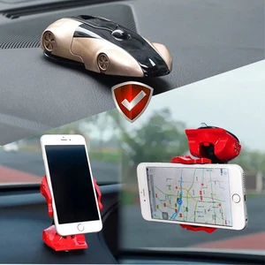 on car model phone holder deformation mobile cellphone sucker mount in cars suction stands for iphone xiaomi universal phone free global shipping