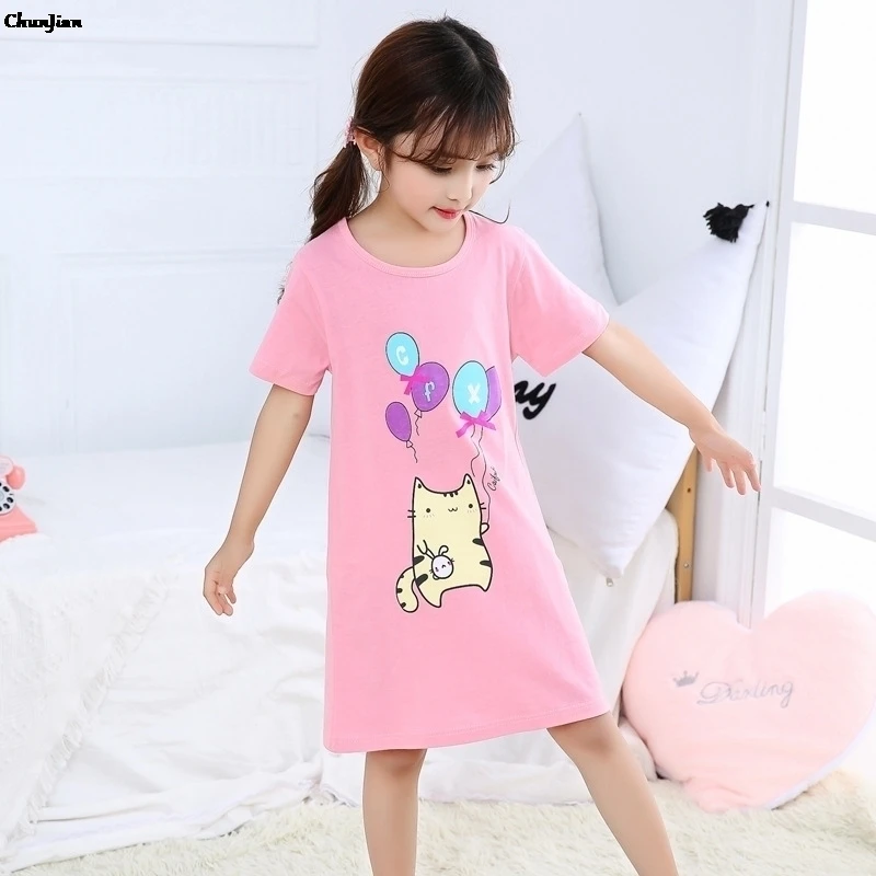 Ночная сорочка для девочек-подростков Пижама детей 2 4 6 8 10 12 14 лет ночная одежда |