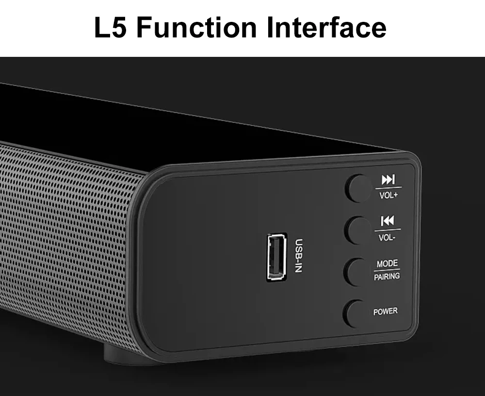 L7 L5 Bluetooth Саундбар настенный из чистого дерева динамик звуковая панель домашний
