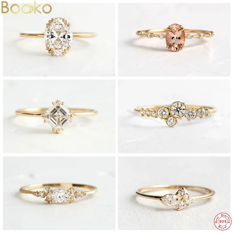 Женское кольцо из серебра 925 пробы с прозрачным фианитом | Украшения и аксессуары