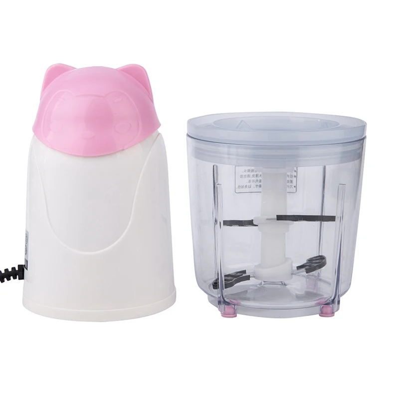 Электрический измельчитель еды 0.6л стеклянная чаша мясорубка для мяса овощей