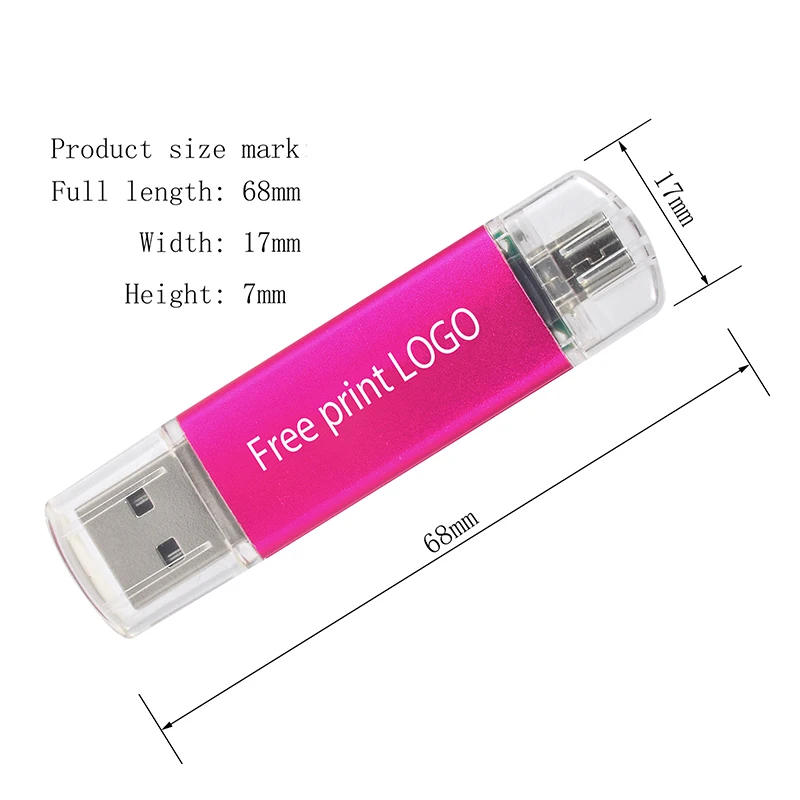 USB флеш накопитель TEXT ME 64 ГБ usb2.0 3 в 1 OTG 4 8 16 32 OTG|USB флэш-накопители| |