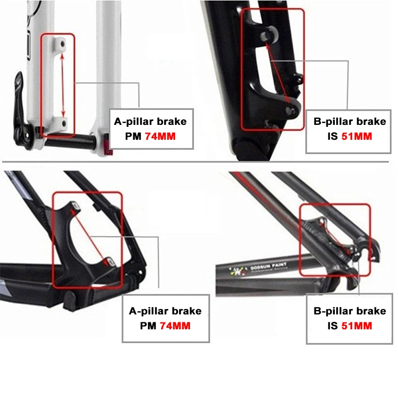 Дисковый тормоз горного велосипеда адаптером A B столб 140 160 180 203 велосипедный