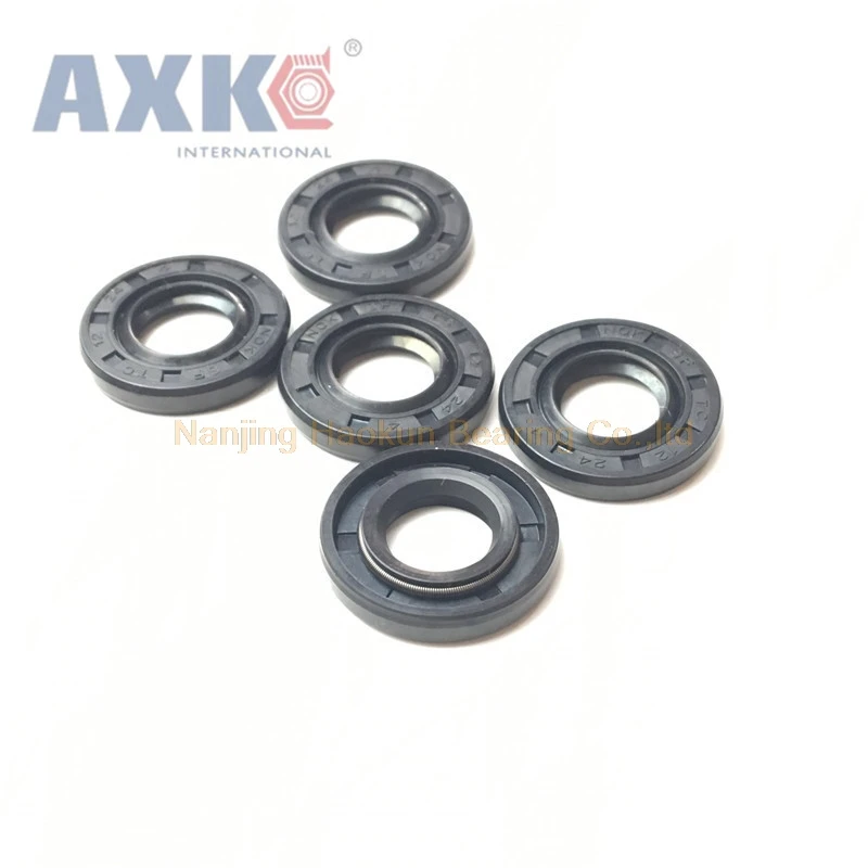 AXK 12x24x4.5/5/7/10 12x26x7 нитрильная резина NBR двойная пружина для губ TC прокладка