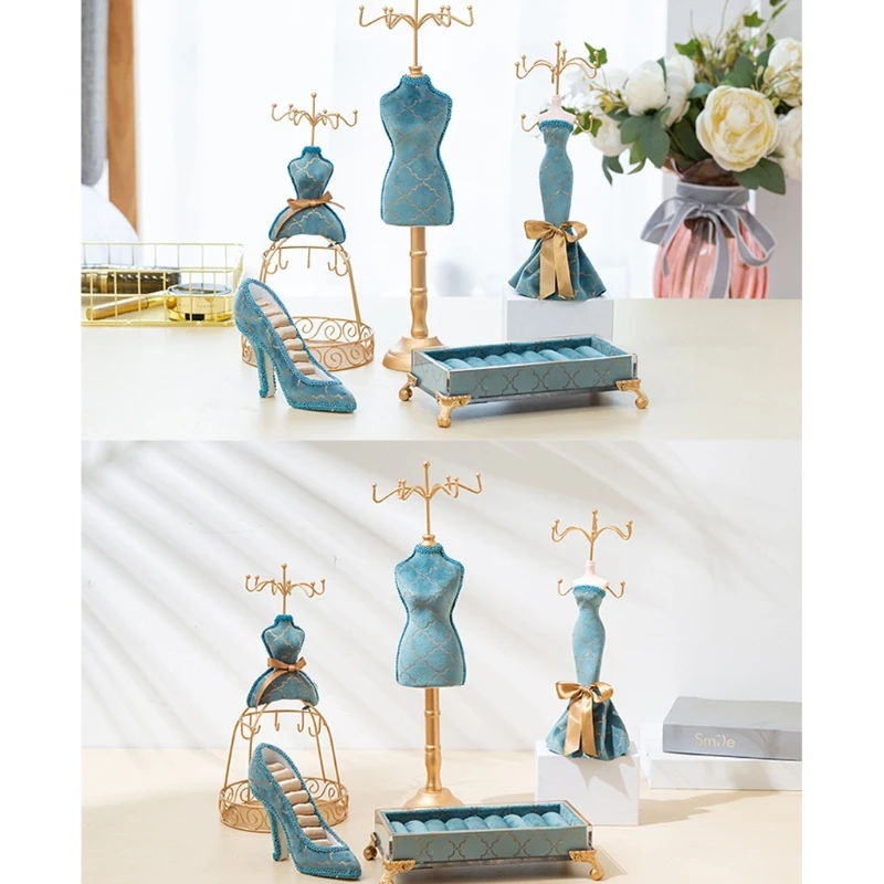 

Jewellery Displays Stand Earrings Ring Model Dress High-Heeled Shoes Jewellery Rack Jewellery Holder Stand Display 85LB
