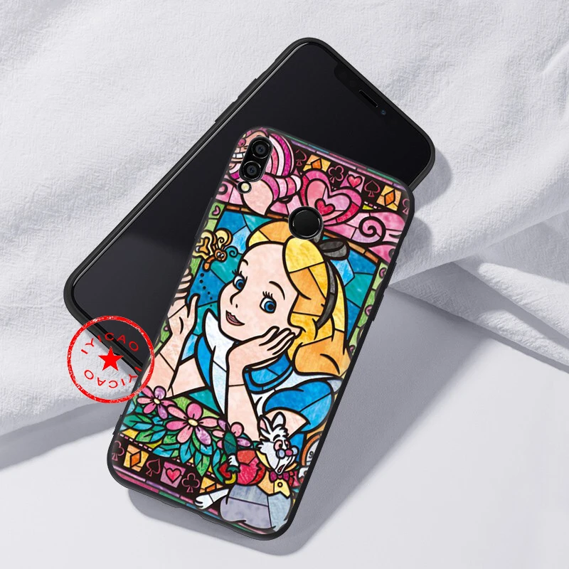 Fairy tale stained Alice Stitch Mickey Mouse Soft Case for Huawei Honor 20 10 9X 9 8X 8C 8 7X 7A 6A Lite Pro View Note |