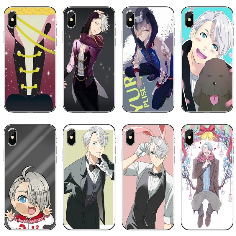 Прозрачный чехол для телефона YURI on ICE Victor Nikiforov для Samsung Galaxy A7 A5 A3 J7 J5 Prime pro J3 2018 2017 2016 2015.