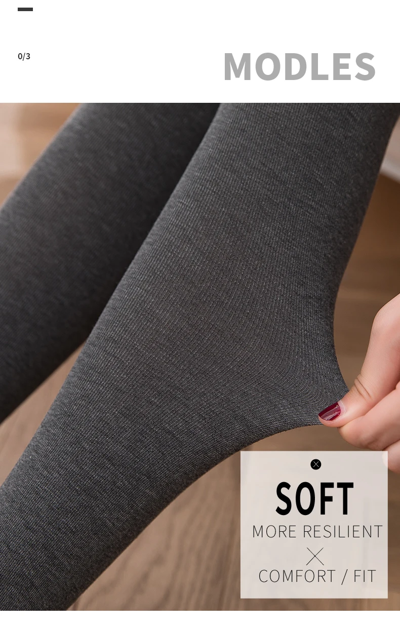 Hot Sale Warm Leggings Women's Winter Warm Skinny Slim Leggings Pantyhose Stretch Knitted stockings Thick Stirrup Pants