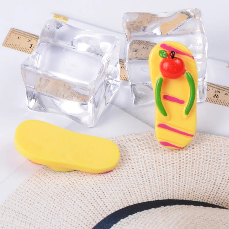 Фрукты из смолы тапочки слизь очаровательные пушистые набивные креативные