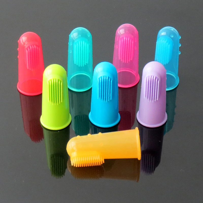 

Drop Shipping Dog Toothbrush Super Soft Pet Finger Toothbrush Teddy Baby Toothbrush Tartar Teeth Pet Supplies Pet Toothbrushes
