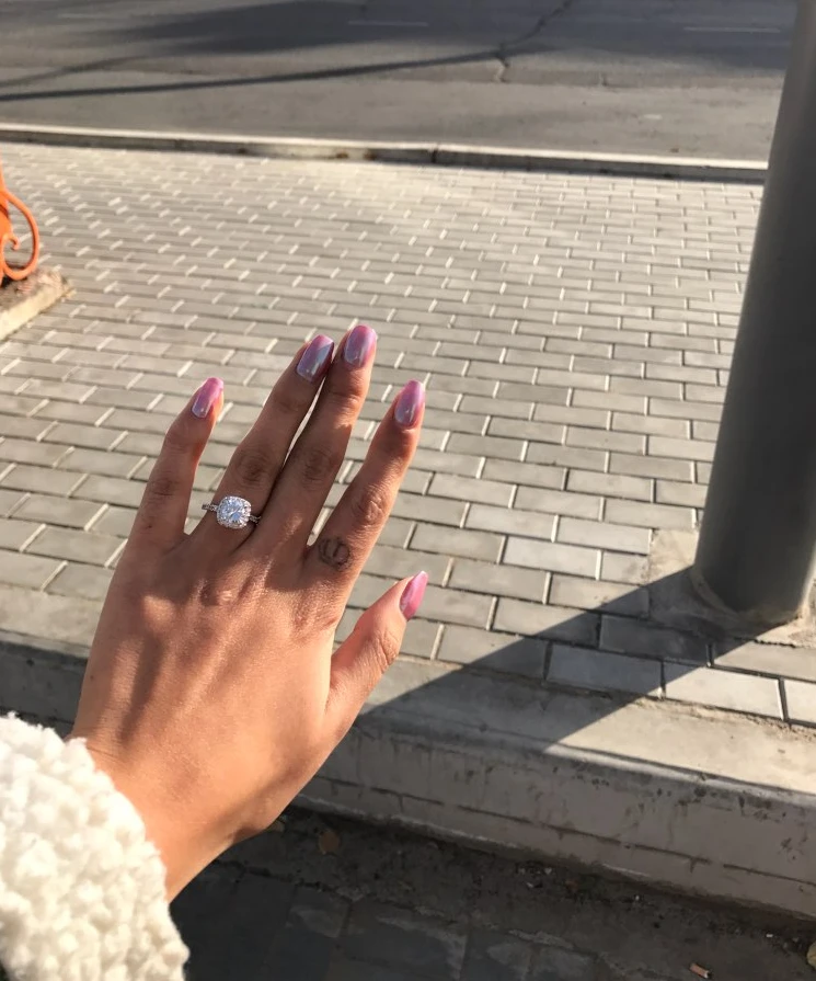 Высокое качество супер 3.5ct обручальные Серебряные Кольца цвет 10 мм сверкающий прозрачный кубический цирконий Кристалл Женское Обручальное кольцо