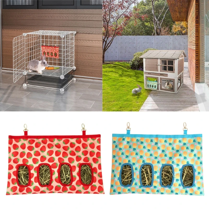 

Подвесной кролик в виде морской свиньи, устройство для подачи сена водонепроницаемая сумка для маленьких домашних животных, кролик, Шиншил...