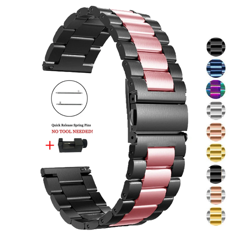 

Watchbands for HUAWEI WATCH GT2/GT2e 46mm 42mm Strap Bracelet Stainless steel metal Wrist Band for HONOR Magic2 Band 20mm 22mm