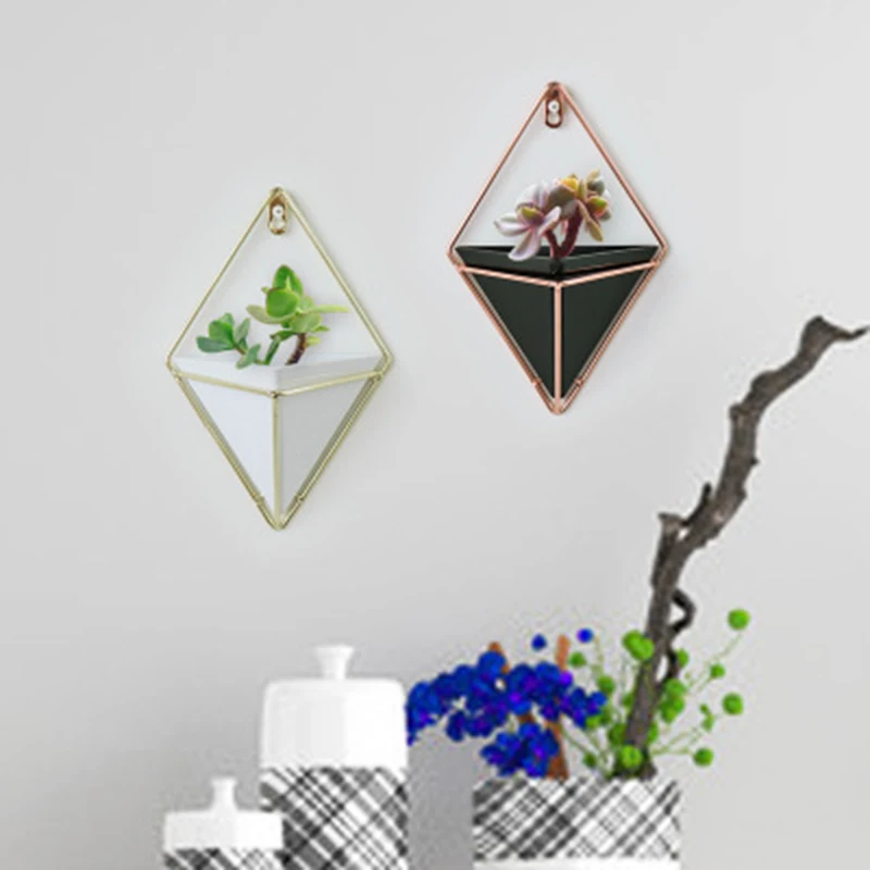 Геометрический цветочный горшок подносы для дома и офиса подвесная ваза