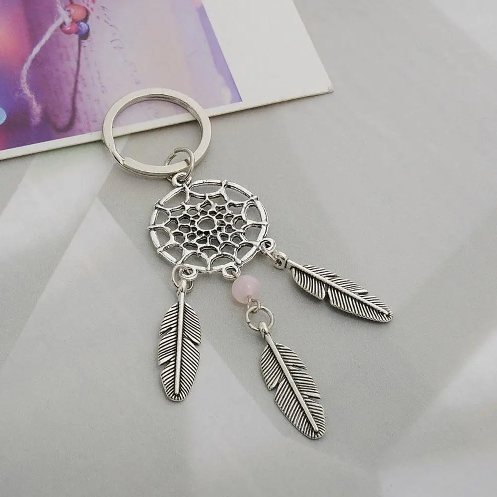 Dream Catcher Keychain Simple Fashion Key Ring Buckle Pendant Women Vintage Indian Style | Дом и сад