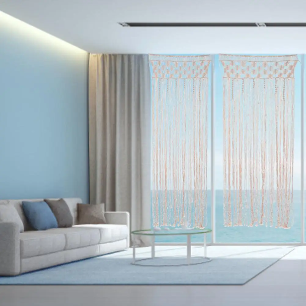 Занавеска плетеная в стиле макраме шикарный настенный гобелен ручной работы