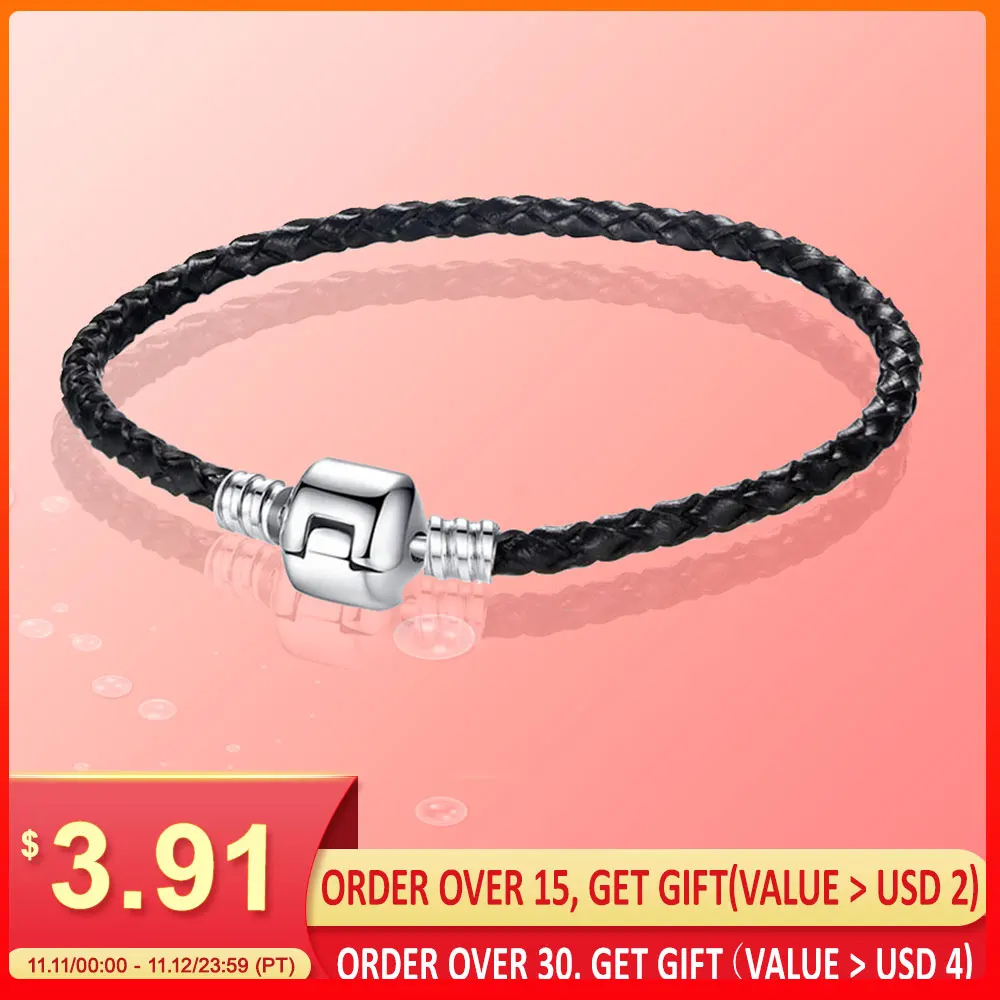 Шармы и браслет из стерлингового серебра 925 пробы модные шармы унисекс подходят