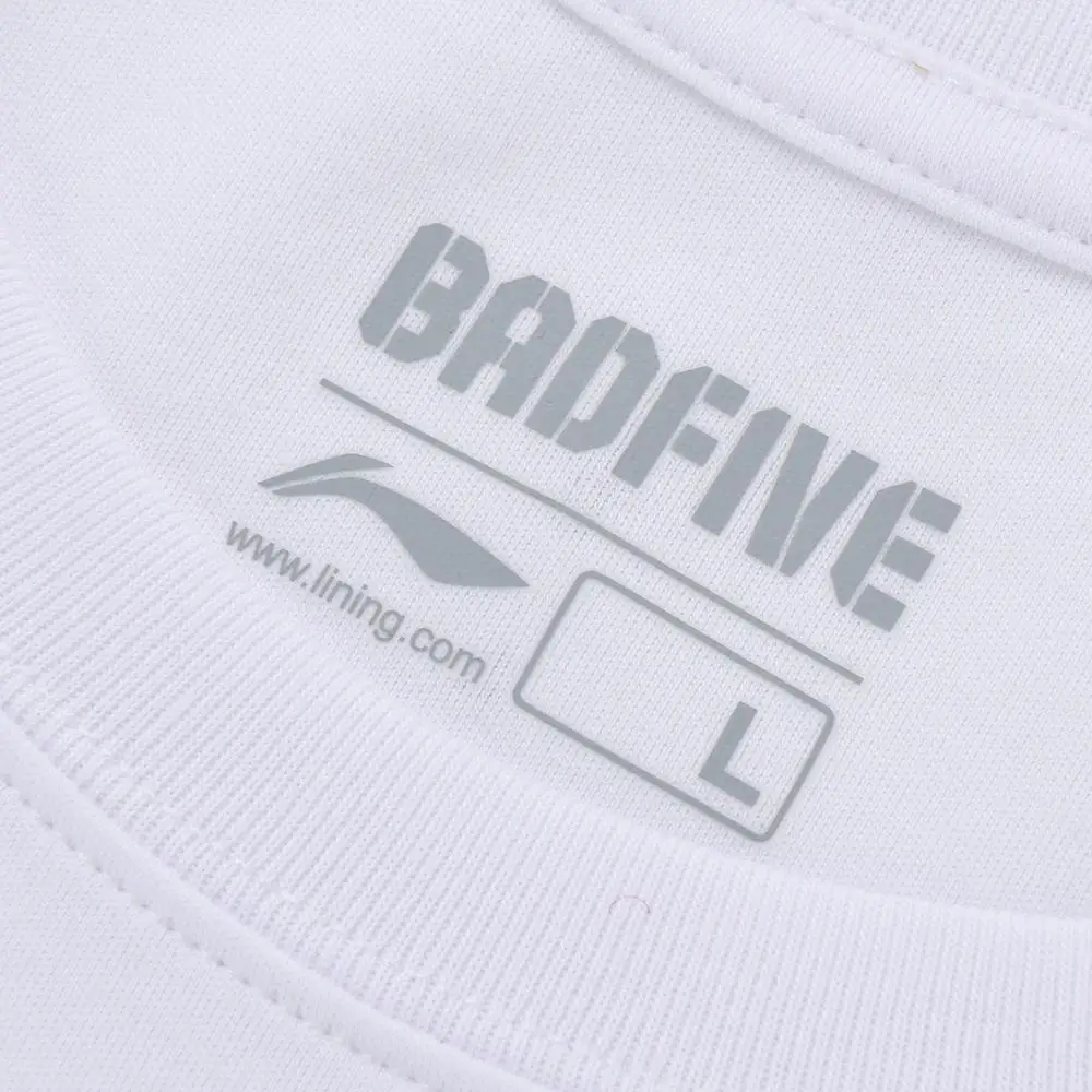 Мужские баскетбольные майки Li-Ning BAD FIVE дышащие спортивные футболки из 100% хлопка с