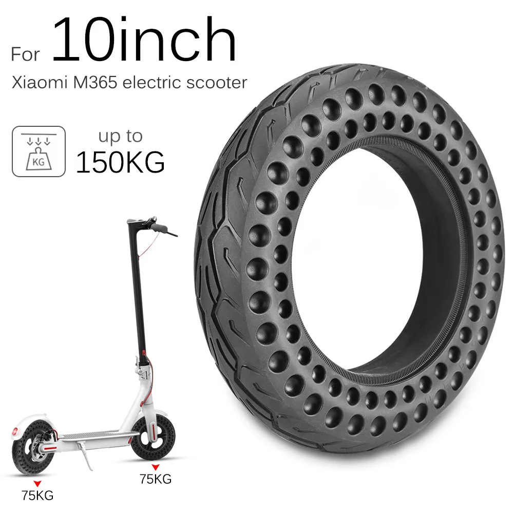 

For Xiaomi M365 tire 10 inch Hollow Non-Pneumatic Scooter Anti-puncture Non-slip Solid Tyre Wheel Electric Scooter Replace tire