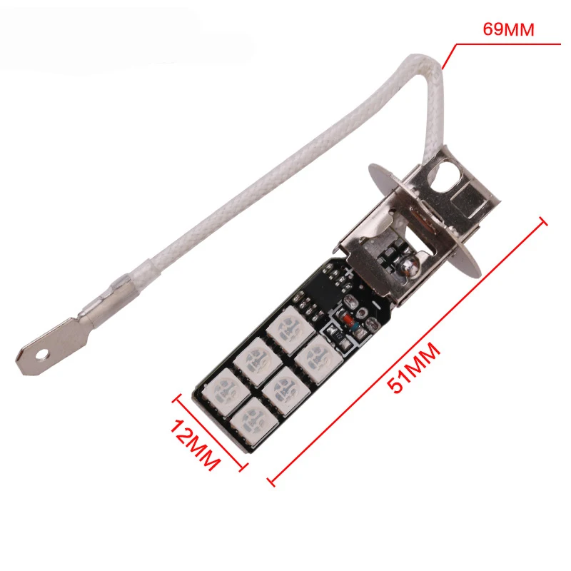 2 шт. Автомобильные светодиодные лампы для противотумансветильник р H3 H4 9006 9005 H7 H8