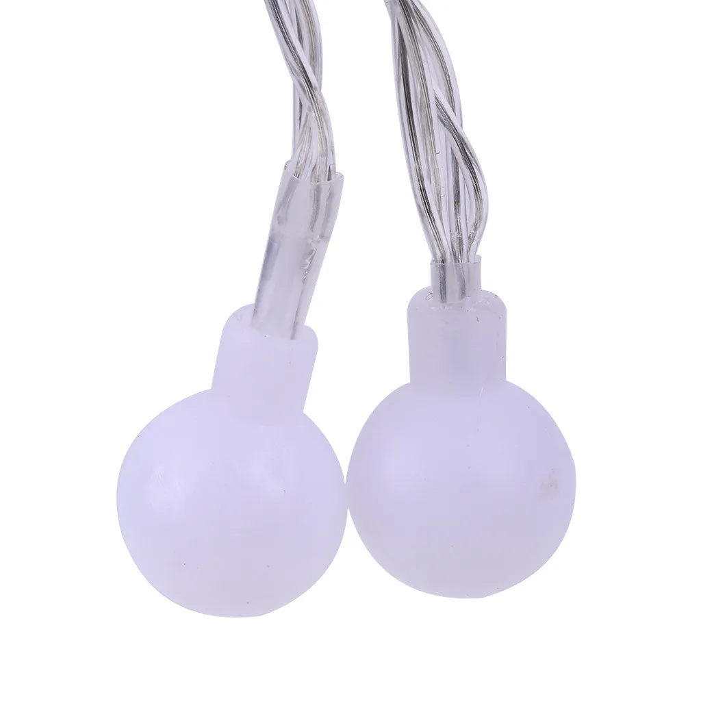 20 светодиодных матовых белых шариков декоративные огни праздничные садовые