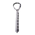 Тонкий черно-белый галстук-бабочка для фортепианной клавиатуры классическая музыка обтягивающий милый интересный галстук персонализированные подарки
