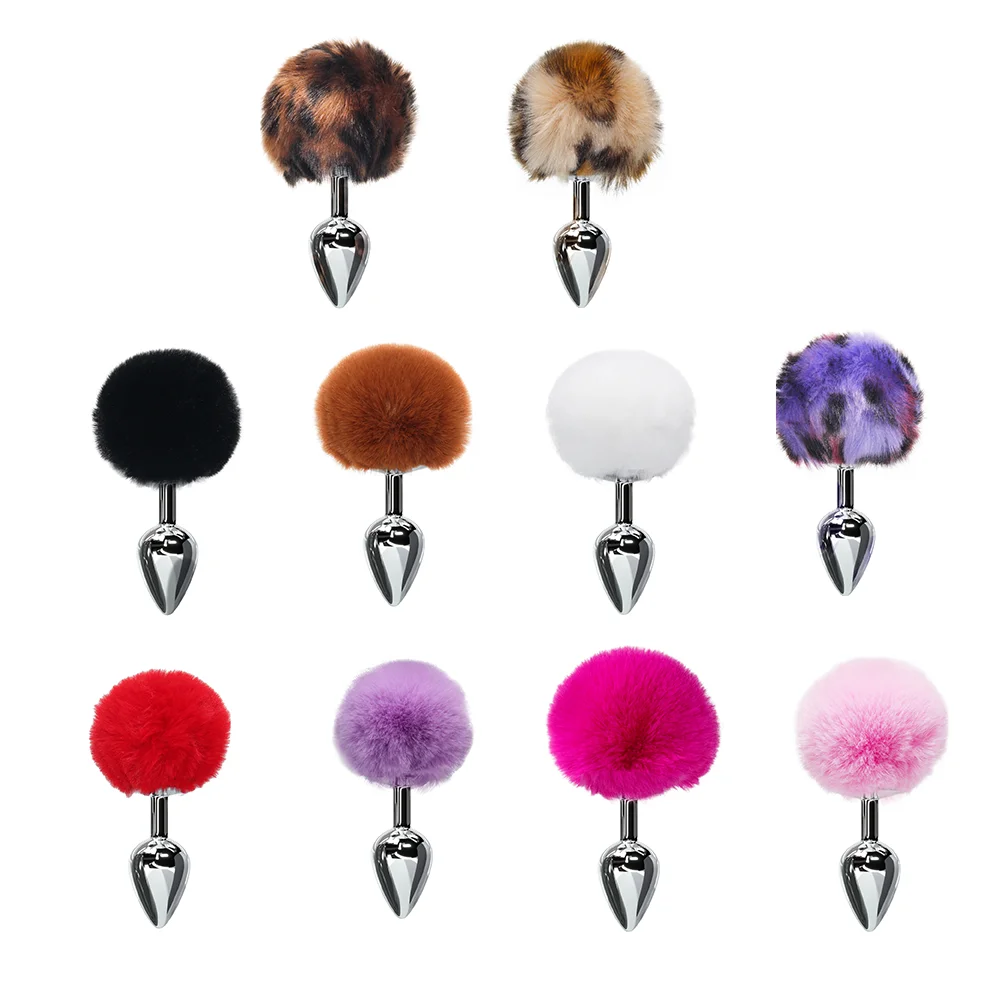 Плюшевый кролик хвост девочки секс-игрушки искусственная Анальная пробка товары