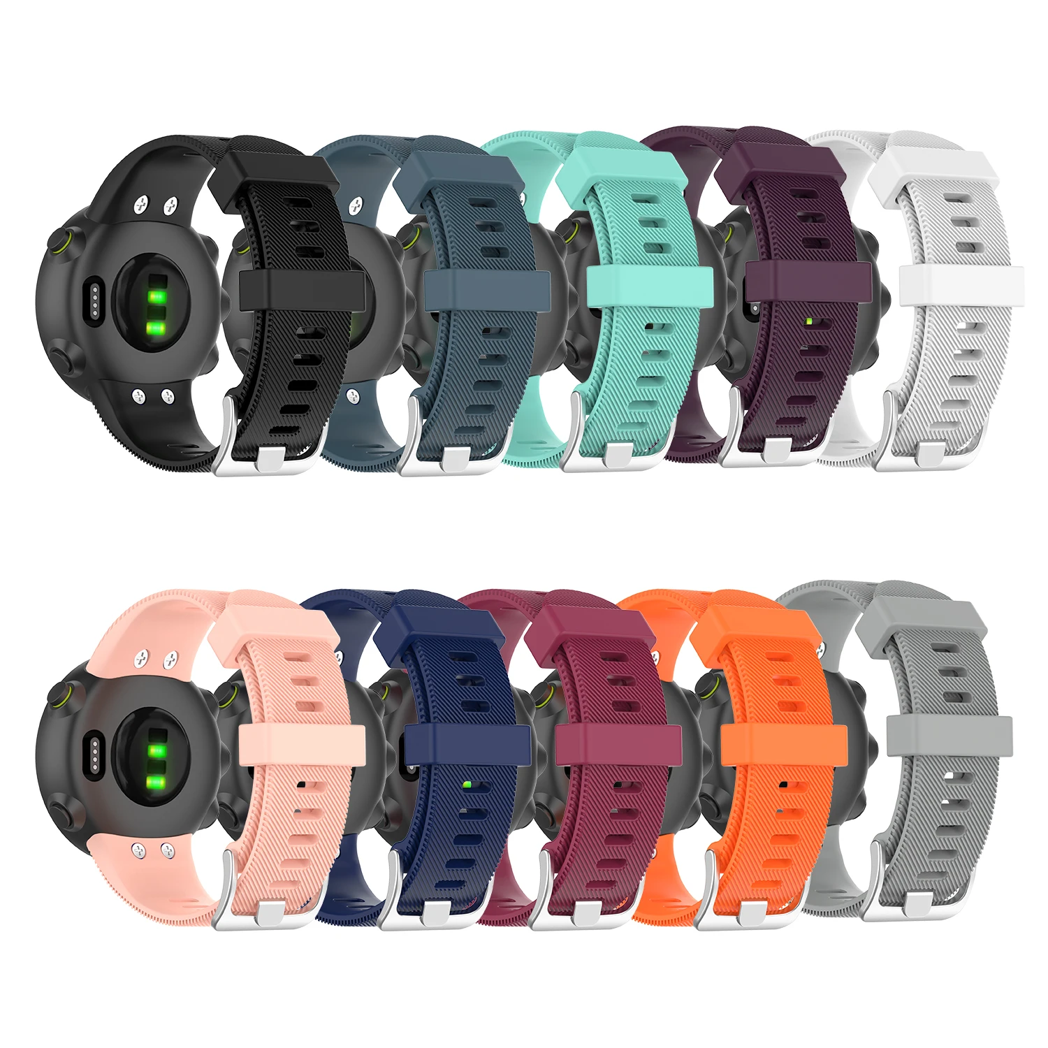 Силиконовые оригинальные ремешки для Garmin Forerunner 45 S сменный Спортивный Браслет