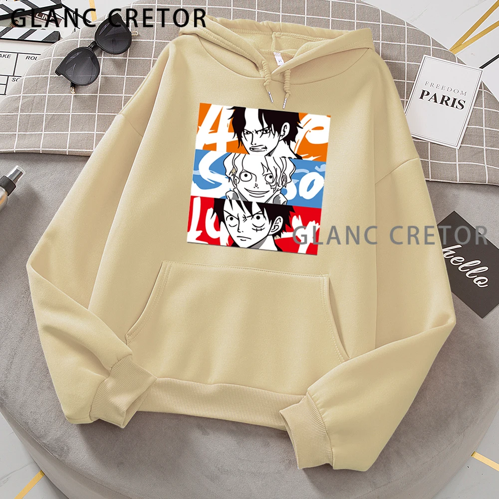 

One Piece Hoodie Japanese Anime Men Funny Sweatshirt Harajuku Cartoon Hip Hop Vintage Clothes Male Hooded