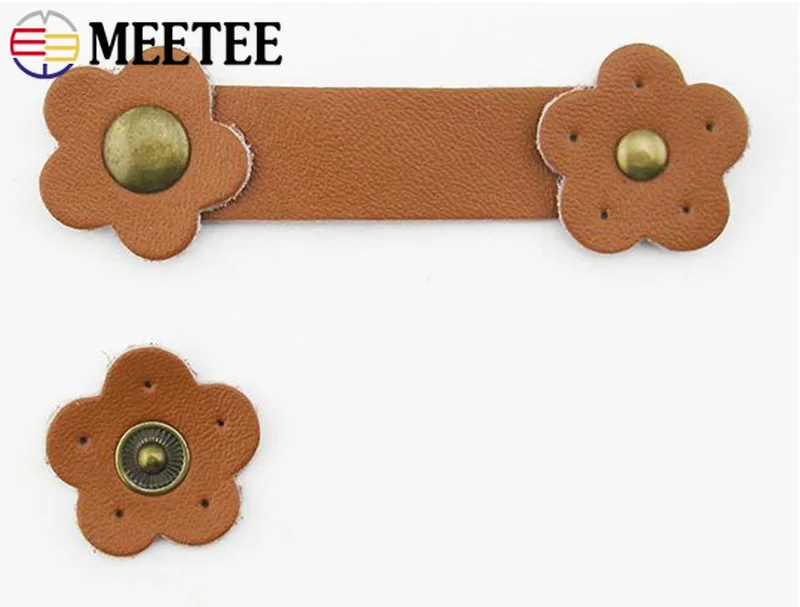 Meetee 5 шт. 2 5*6 см цветок натуральная кожа сумка застежка пряжка Сделай Сам сумки для