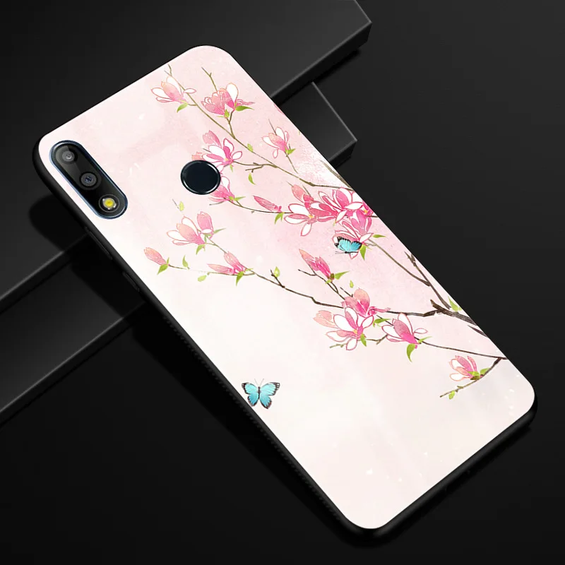 Для Asus Zenfone Max Pro M1 ZB601KL Чехол Жесткий PC стеклянный чехол для телефона черный ТПУ бампер чехол для Asus Zenfone Max Pro M1 ZB602KL