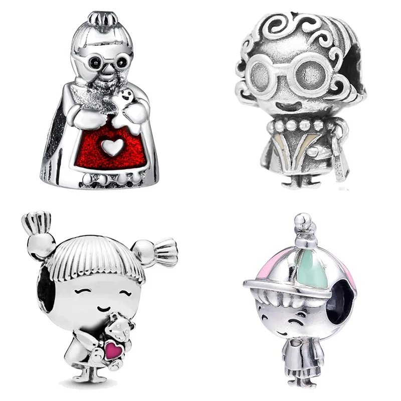 Дизайнерский браслет из стерлингового серебра 925 пробы с плавающими бусинами