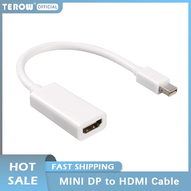 Адаптер TEROW MINI DP-HDMI для кабеля мини-конвертер порта дисплея 1080P Высокая