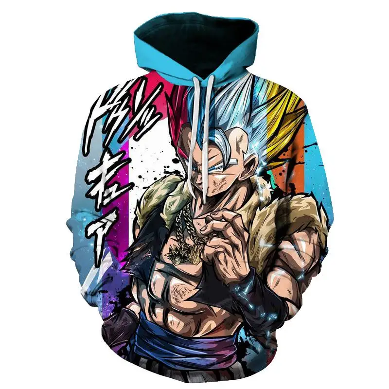 Scak Dragon topu sper 3D Толстовка erkekler/kadn lkbahar sonbahar moda kazak унисекс japon animesi Goku bask ceket